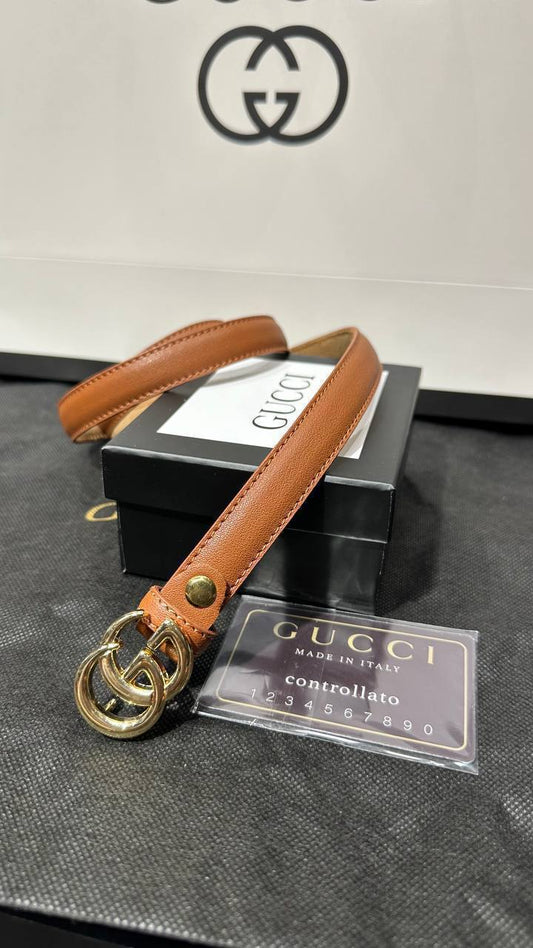 Fit Leather Belt (Brown)